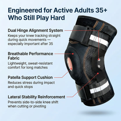 Noble Knee Brace® — Keep Your Knee Aligned. Keep Playing Pain-Free.