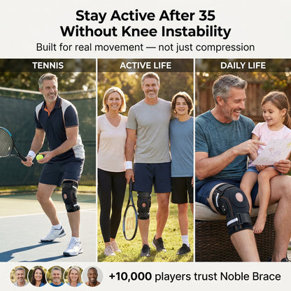 Noble Knee Brace® — Keep Your Knee Aligned. Keep Playing Pain-Free.