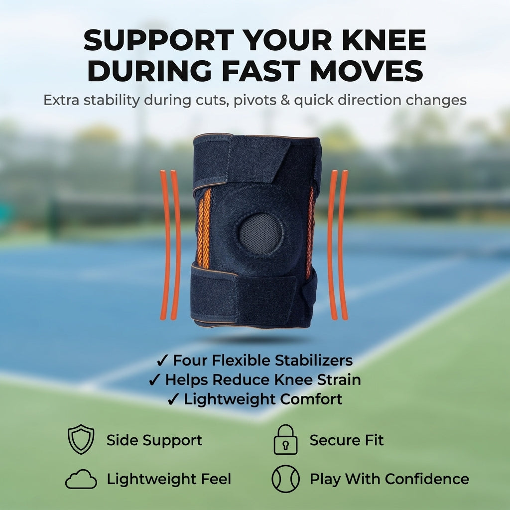 Noble Knee Support®  More Stability. Less Bulk. Keep Moving.